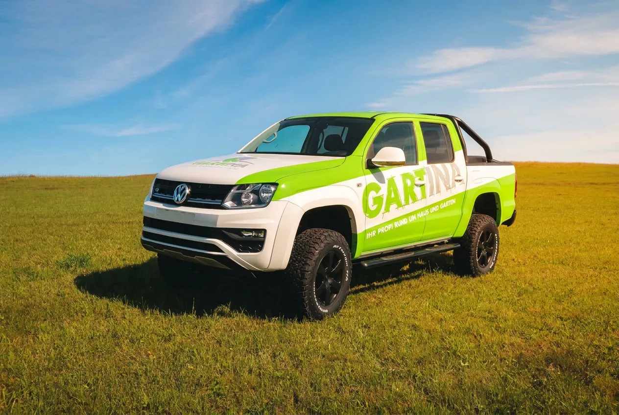 Höhergelegter VW Amarok von Michaelis Tuning, Frontansicht